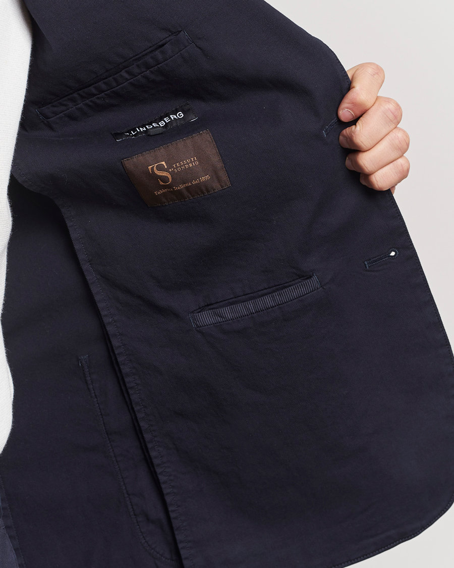Herre | Dressjakker | J.Lindeberg | Elton Garment Dyed Cotton Blazer Navy