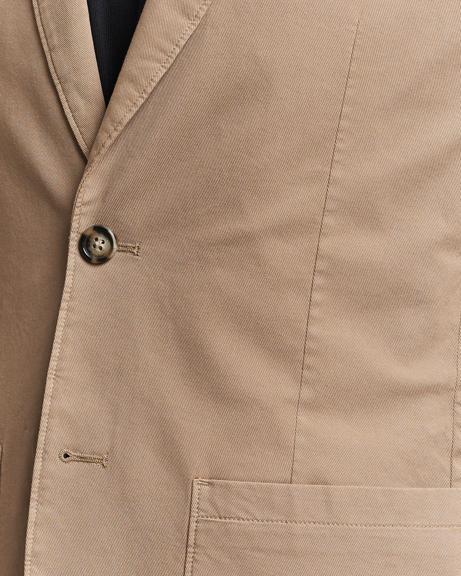 Herre | Dressjakker | J.Lindeberg | Elton Garment Dyed Cotton Blazer Batique Khaki