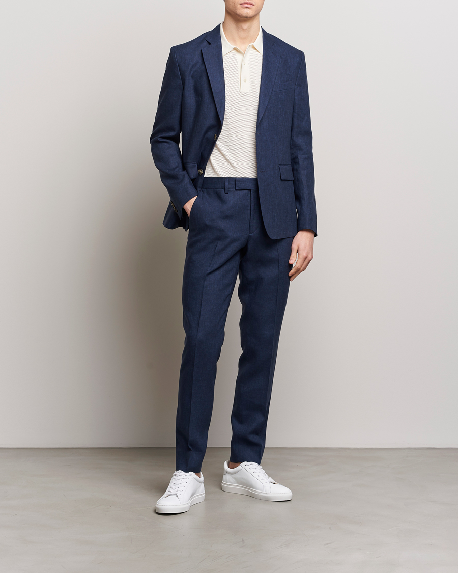 Herre | Dressjakker | J.Lindeberg | Hopper Super Linen Blazer Navy