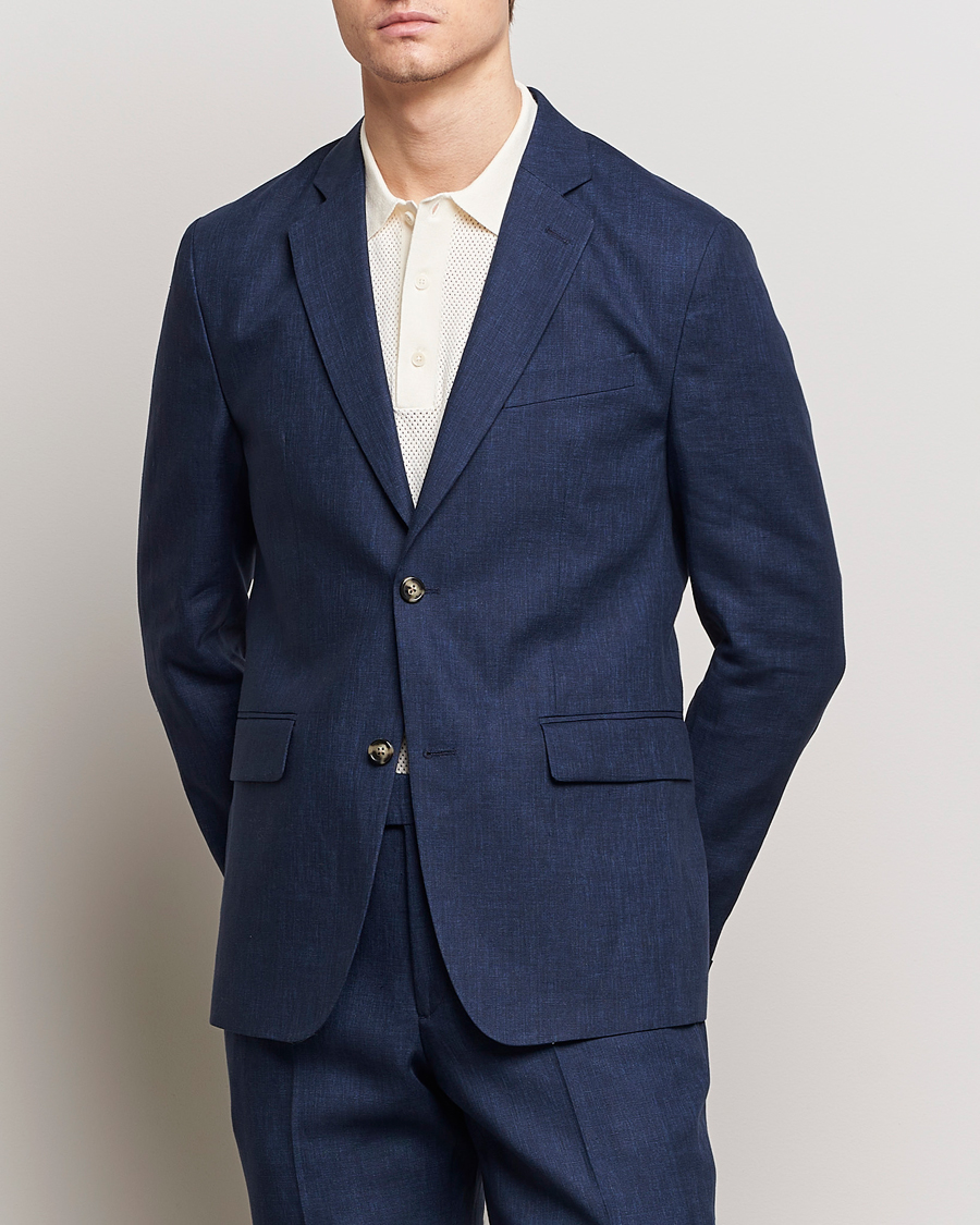 Herre | Plagg i lin | J.Lindeberg | Hopper Super Linen Blazer Navy