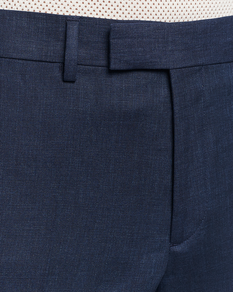 Herre | Bukser | J.Lindeberg | Grant Super Linen Trousers Navy