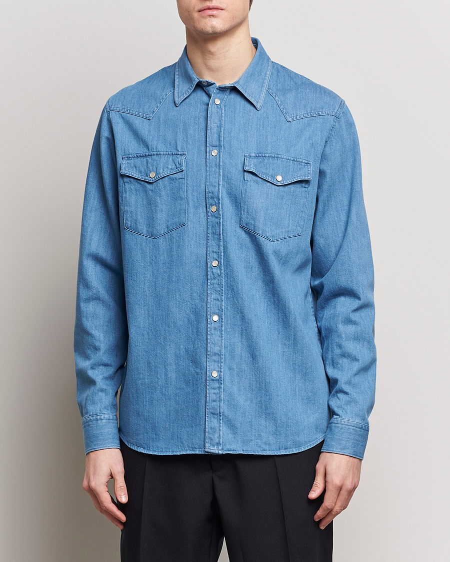 Herre | Avdelinger | J.Lindeberg | Carson Denim Shirt Bijou Blue