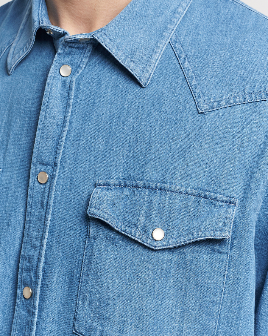 Herre | Skjorter | J.Lindeberg | Carson Denim Shirt Bijou Blue