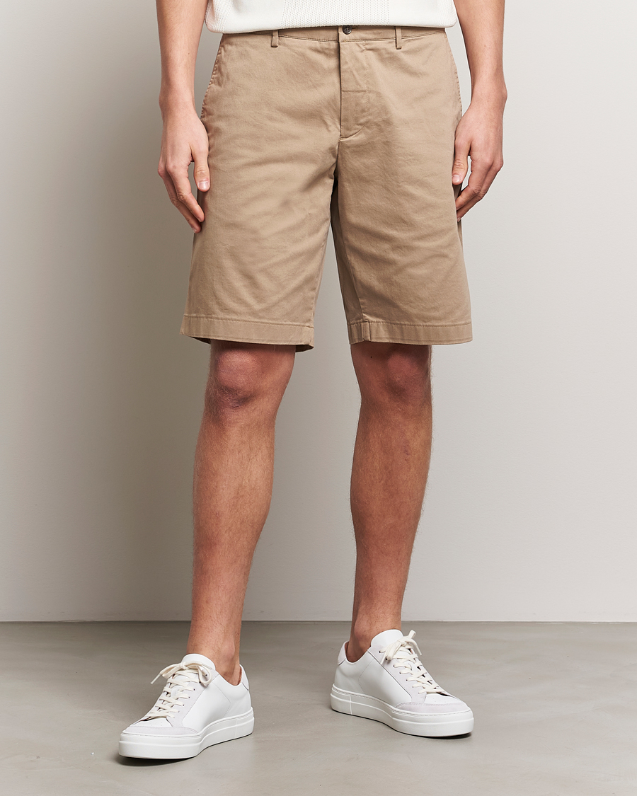 Herre | Chinosshorts | J.Lindeberg | Nathan Cloud Satin Shorts Batique Khaki