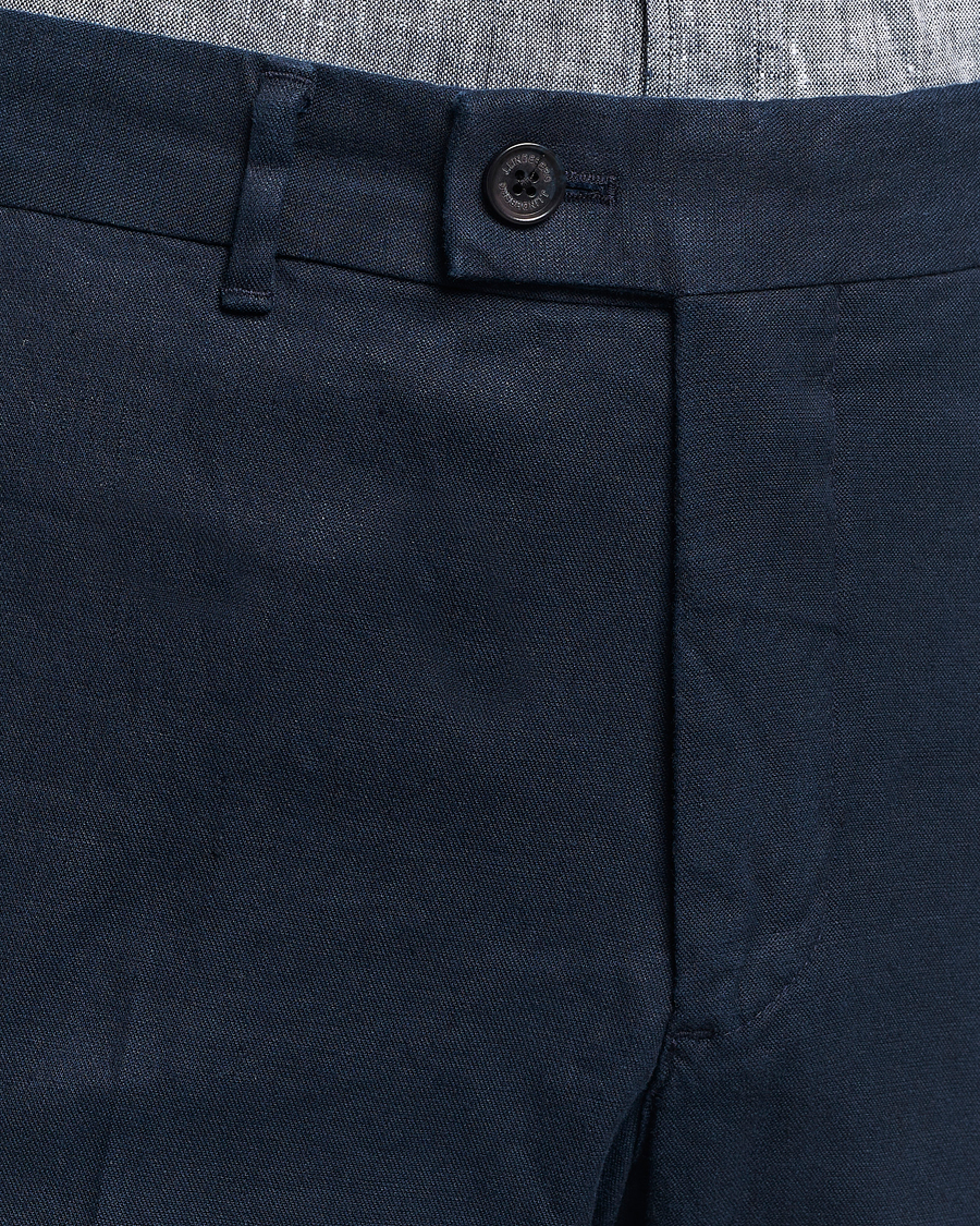 Herre | Bukser | J.Lindeberg | Lois Cotton/Linen Stretch Pants Navy