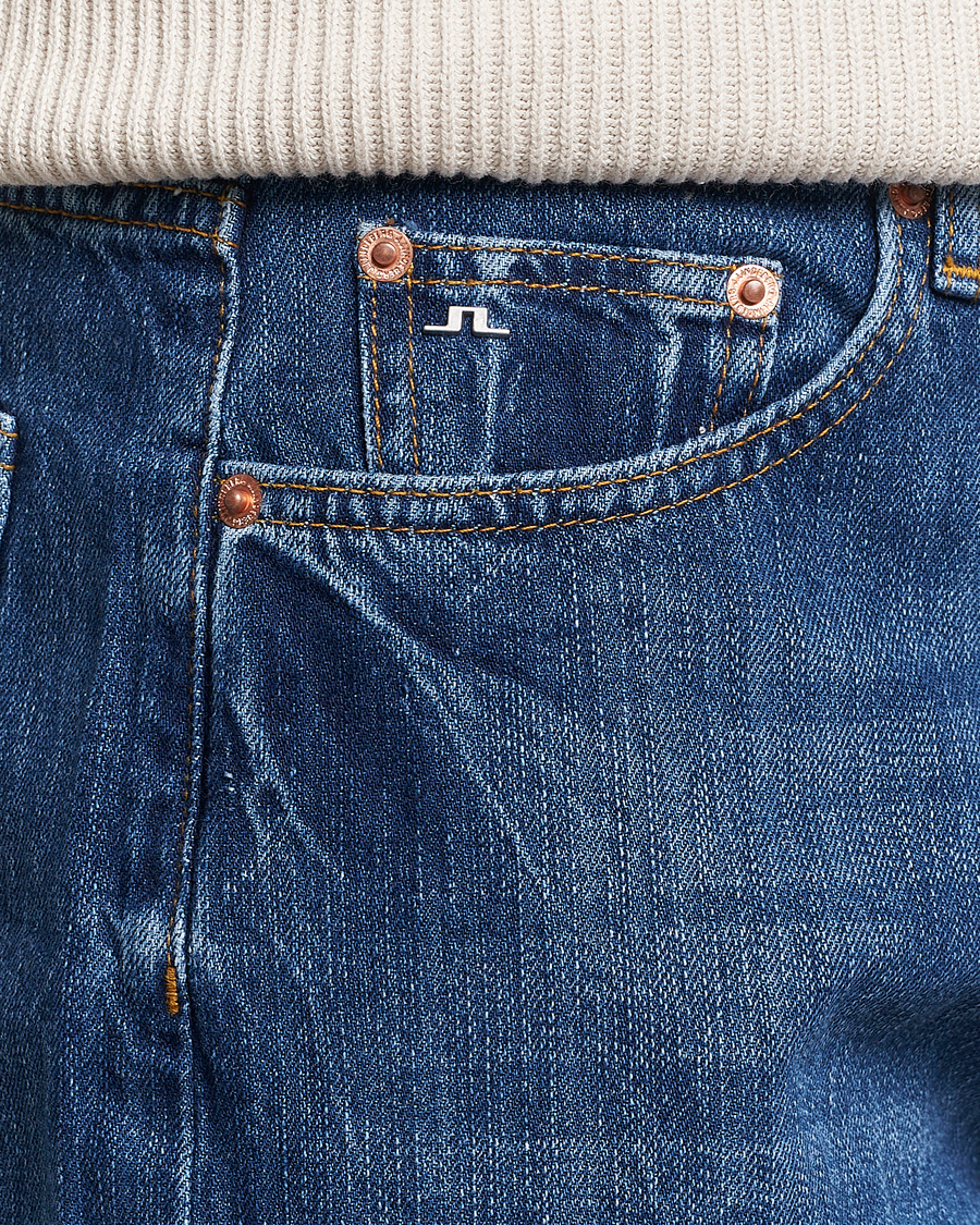 Herre | Jeans | J.Lindeberg | Cody Slub Regular Jeans Mid Blue