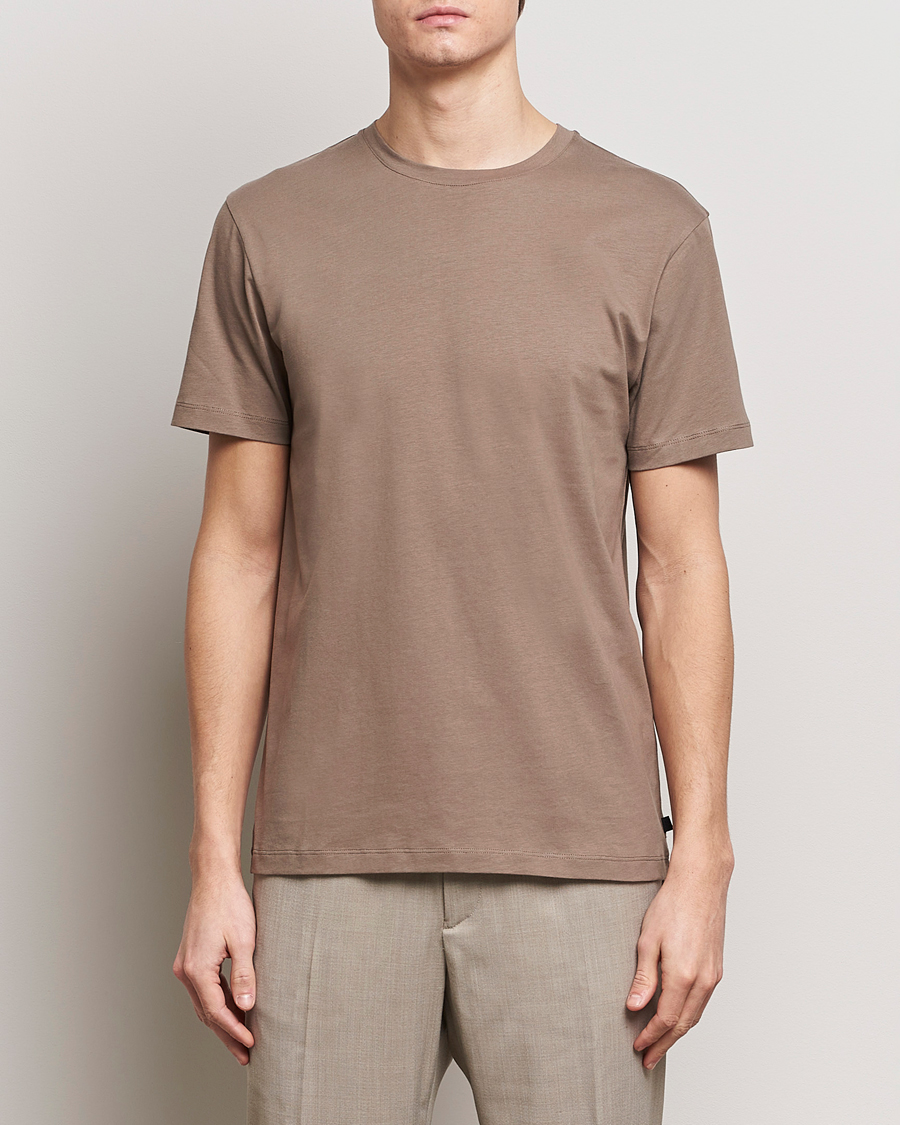 Herre | Kortermede t-shirts | J.Lindeberg | Sid Basic T-Shirt Walnut