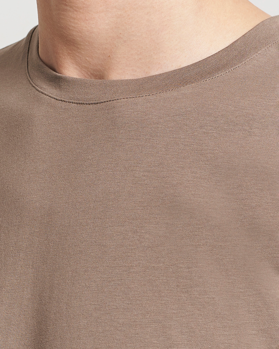 Herre | T-Shirts | J.Lindeberg | Sid Basic T-Shirt Walnut
