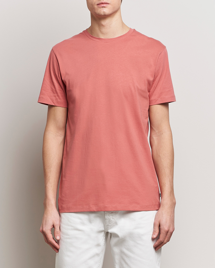 Herre | Kortermede t-shirts | J.Lindeberg | Sid Basic T-Shirt Dusty Cedar