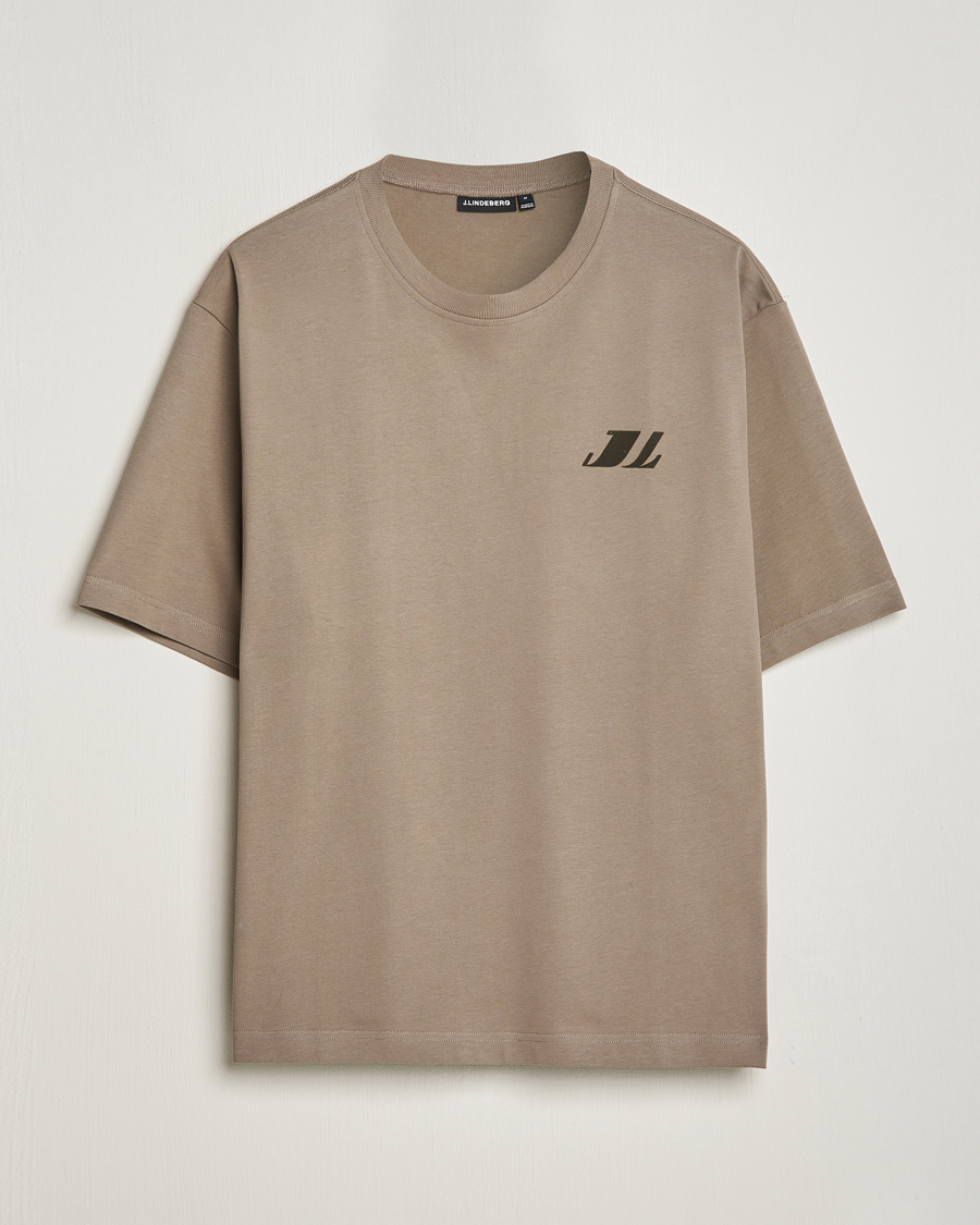 Herre | T-Shirts | J.Lindeberg | Cameron Loose T-Shirt Walnut