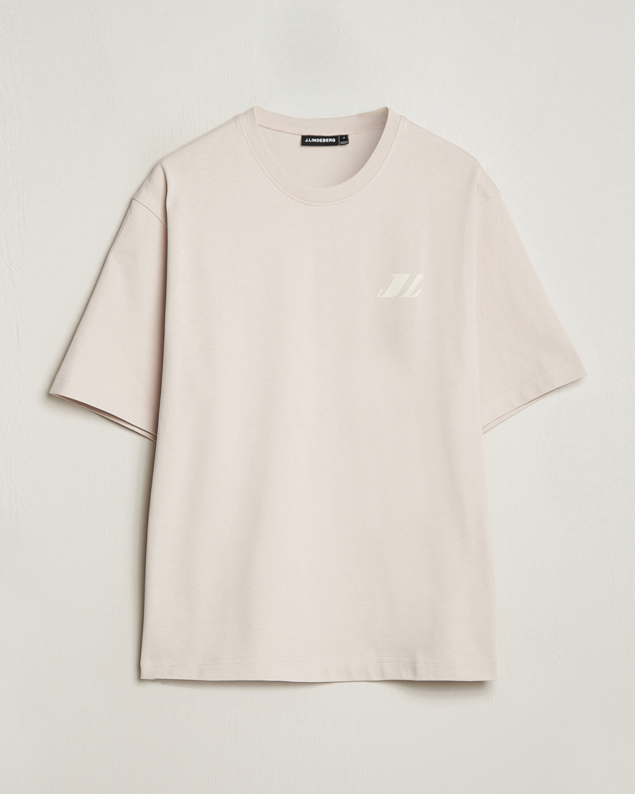 Herre | T-Shirts | J.Lindeberg | Cameron Loose T-Shirt Moonbeam