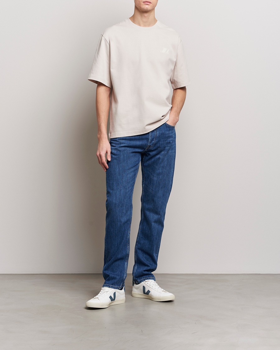 Herre | T-Shirts | J.Lindeberg | Cameron Loose T-Shirt Moonbeam