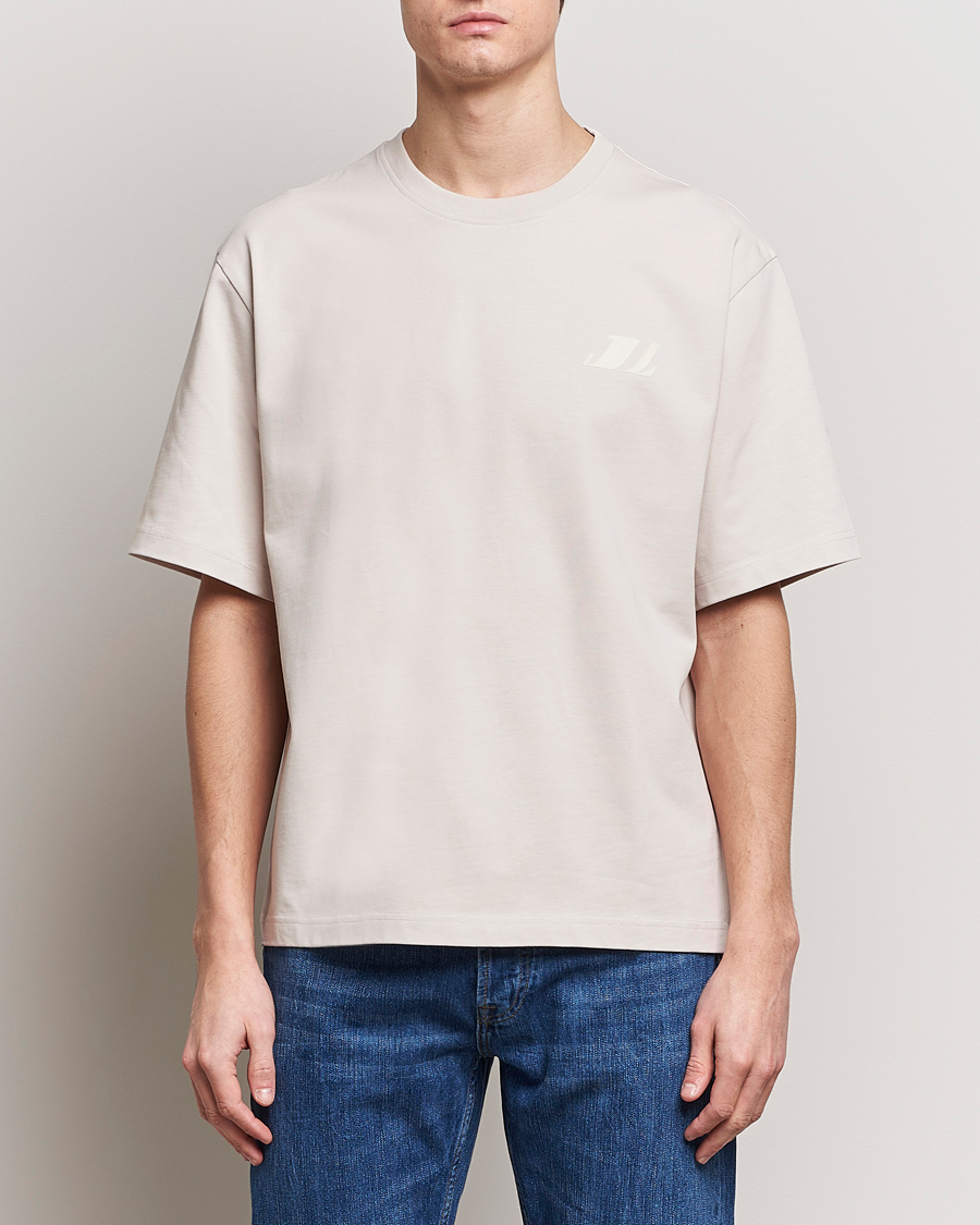Herre | T-Shirts | J.Lindeberg | Cameron Loose T-Shirt Moonbeam