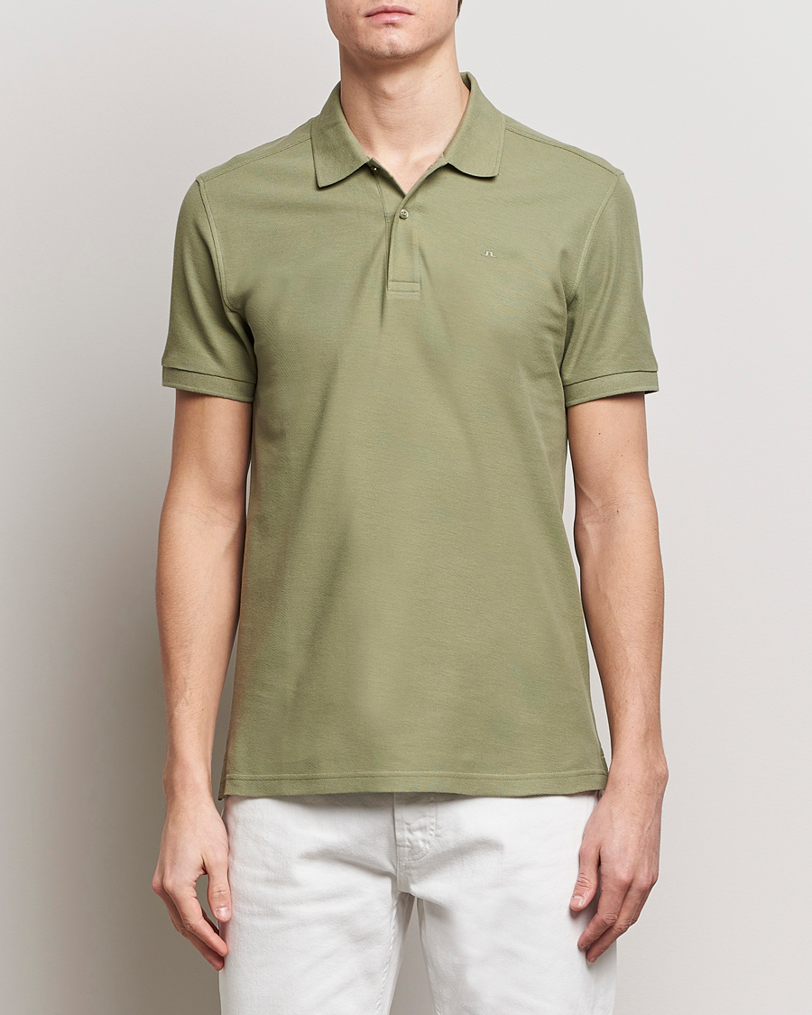 Herre | J.Lindeberg | J.Lindeberg | Troy Polo Shirt Oil Green