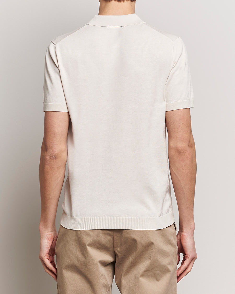Herre | Pikéer | J.Lindeberg | Ridge Rayon Silk Polo Moonbeam