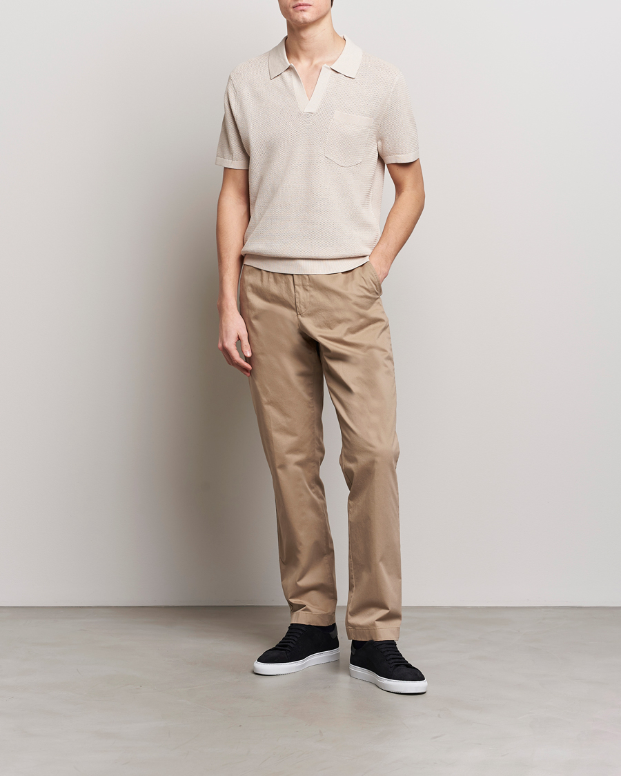 Herre | Pikéer | J.Lindeberg | Ben Open Collar Polo Moonbeam