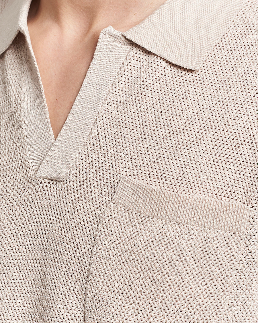 Herre | Pikéer | J.Lindeberg | Ben Open Collar Polo Moonbeam
