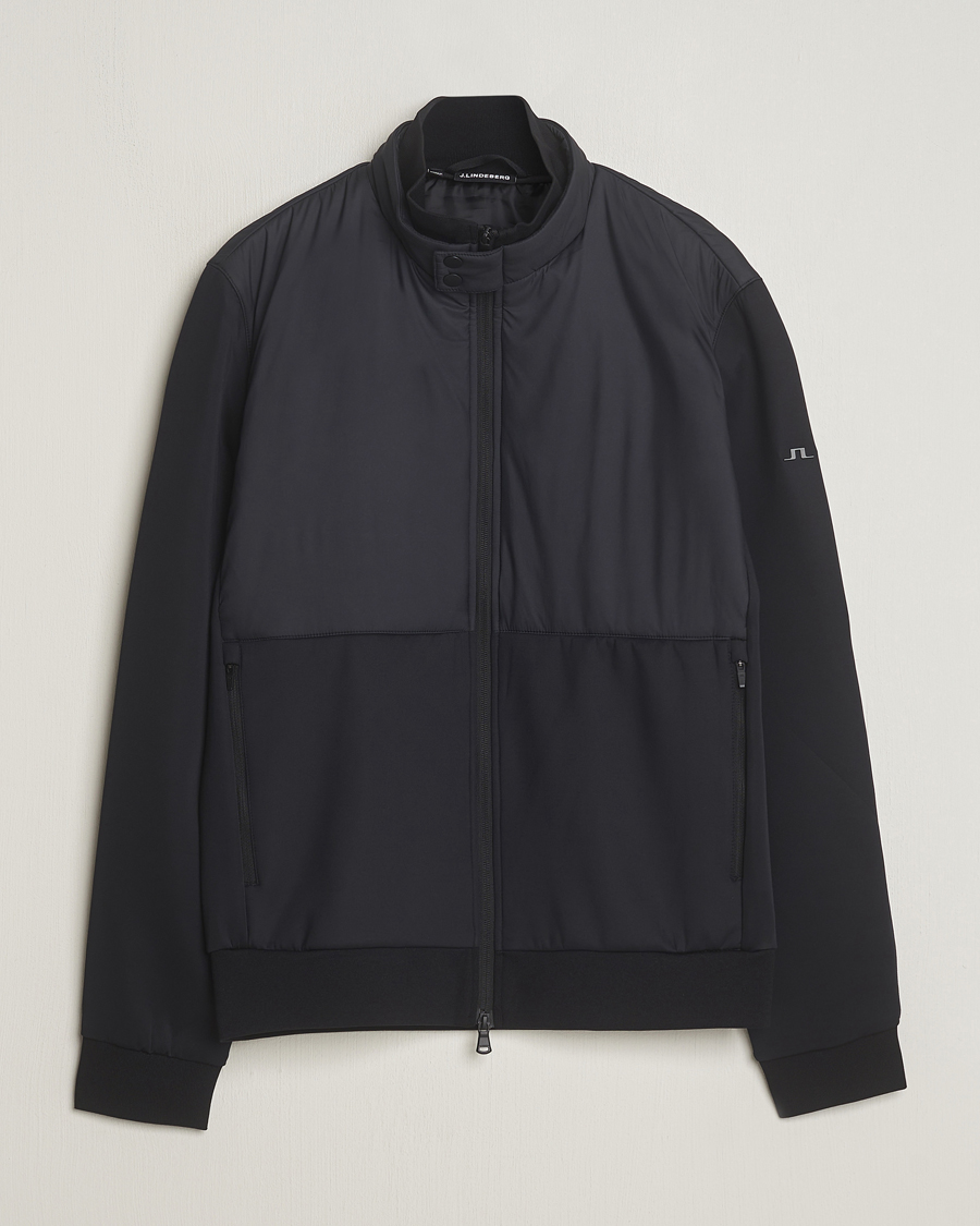 Herre | Gensere | J.Lindeberg | Dovid Hybrid Jacket Black