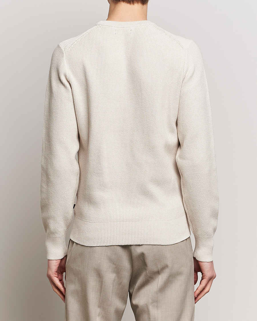 Herre | Gensere | J.Lindeberg | Arthur Structure Organic Cotton Crew Neck Moonbeam
