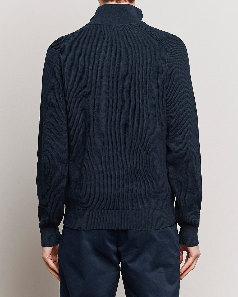 Herre | Gensere | J.Lindeberg | Alex Half Zip Organic Cotton Sweater Navy