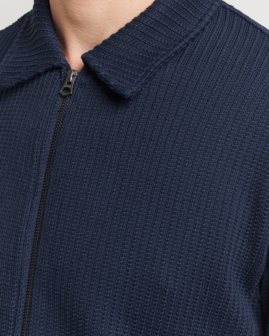 Herre | Gensere | J.Lindeberg | Lansa Jersey Zip Jacket Navy