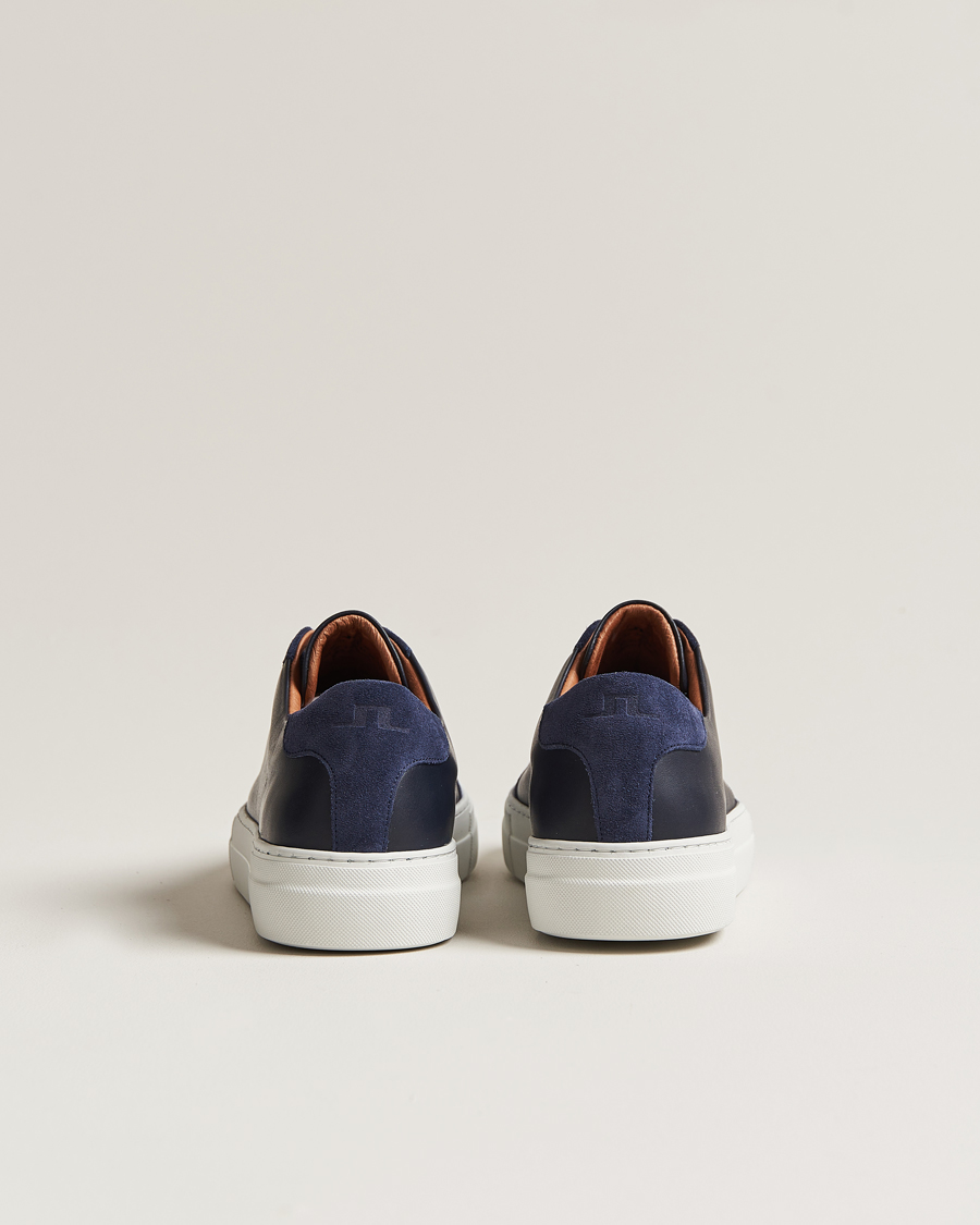 Herre | J.Lindeberg Art Signature Leather Sneaker Navy | J.Lindeberg | Art Signature Leather Sneaker Navy