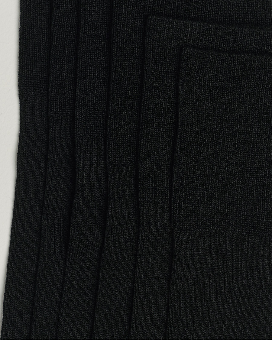 Herre | Undertøy | CDLP | 6-Pack Cotton Rib Socks Black