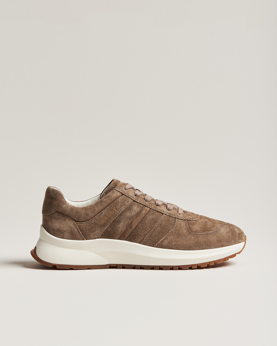 Herre | Bally Darsyl Suede Running Sneaker Deep Sepia | Bally | Darsyl Suede Running Sneaker Deep Sepia