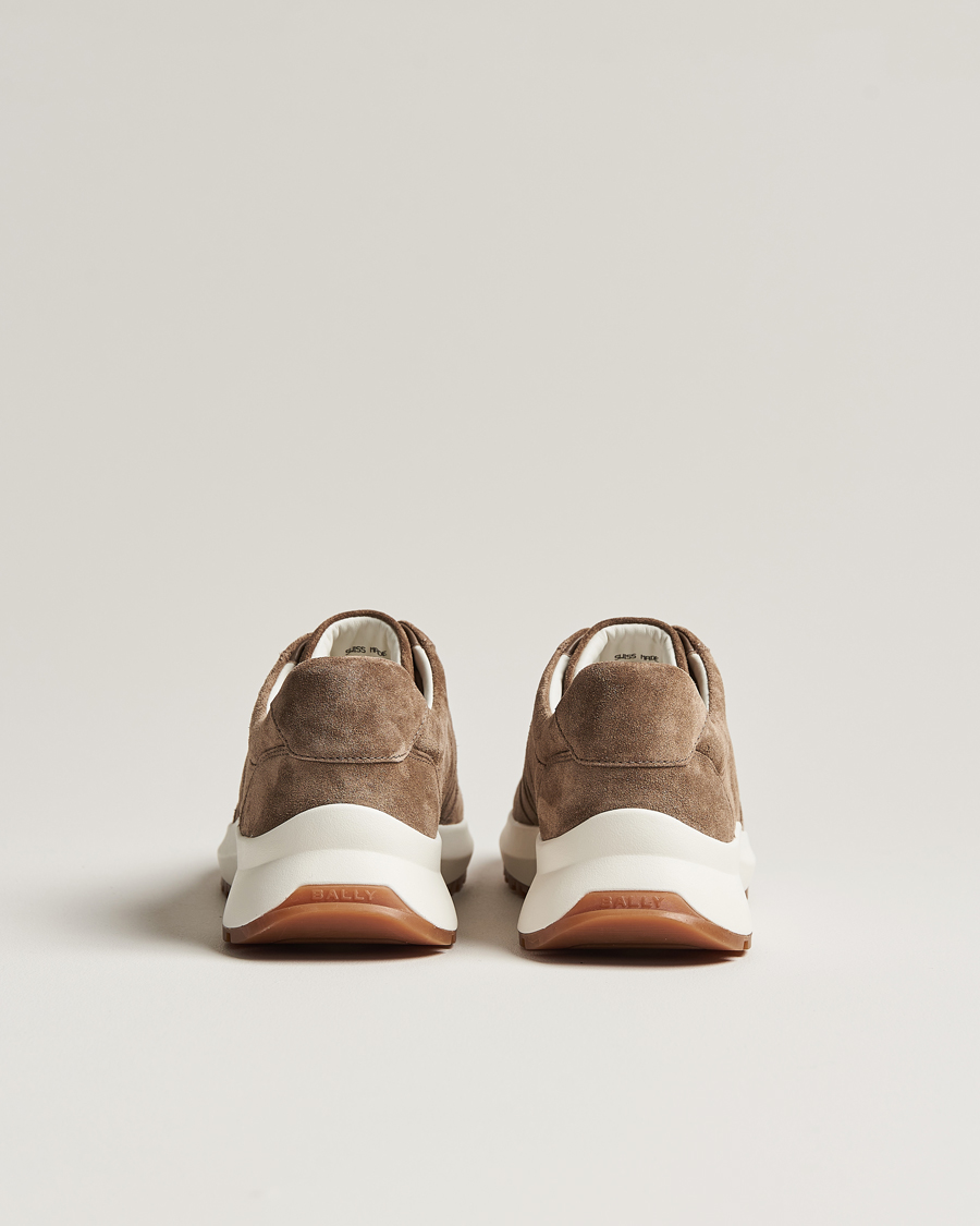 Herre | Bally Darsyl Suede Running Sneaker Deep Sepia | Bally | Darsyl Suede Running Sneaker Deep Sepia