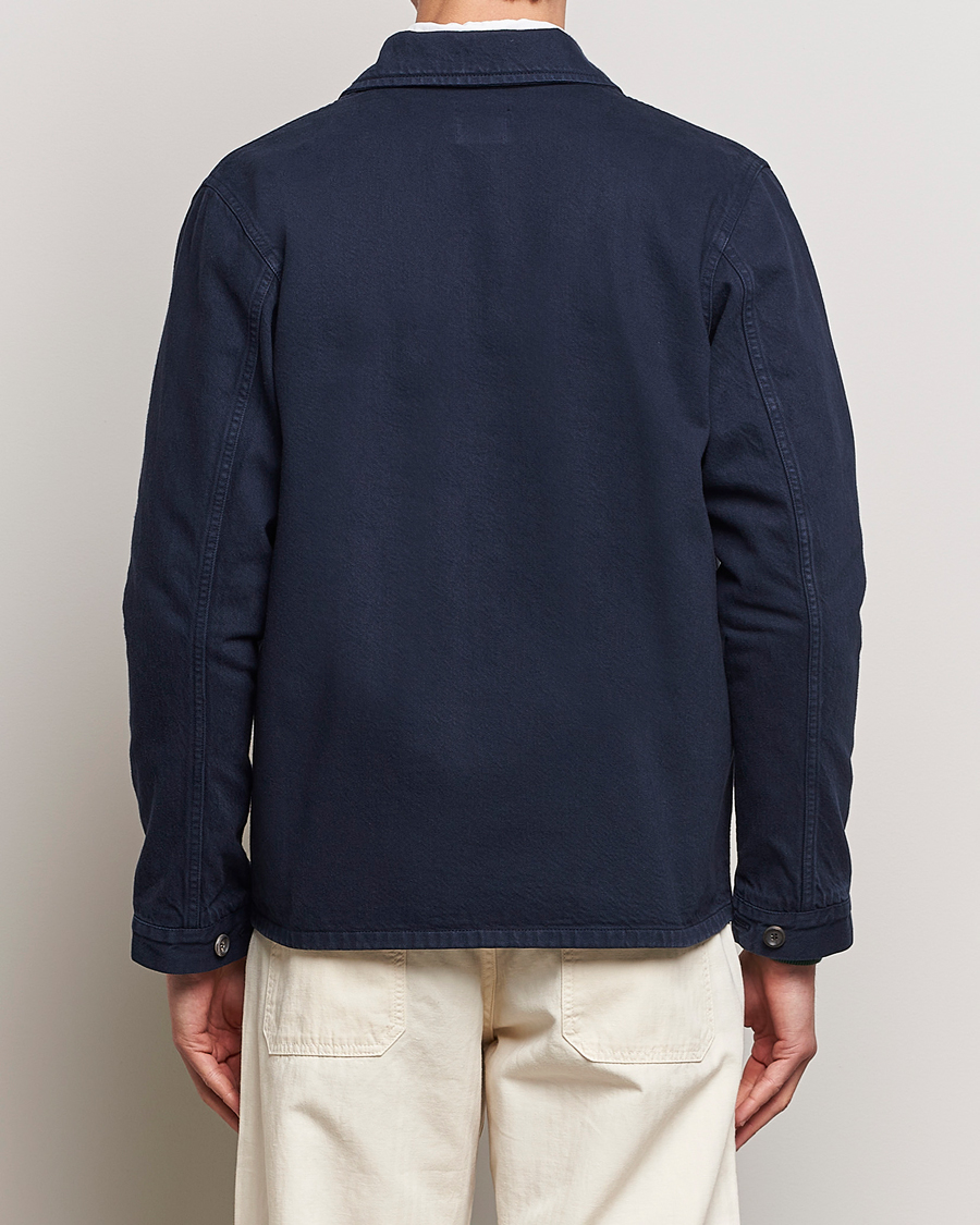 Herre | Skjorter | Drake's | Cotton Field Shirt Navy