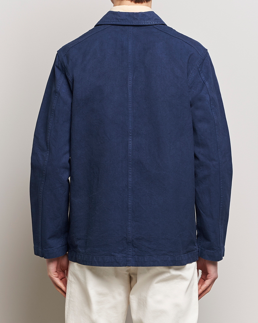 Herre | Jakker | Drake's | Duck Cotton Canvas Shore Jacket Navy