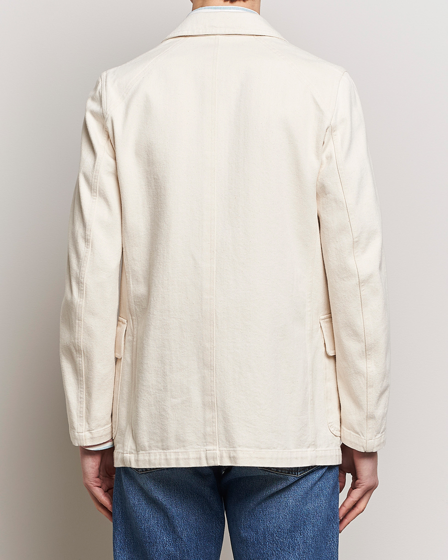 Herre | Dressjakker | Drake's | MKIV Denim Games Blazer Ecru