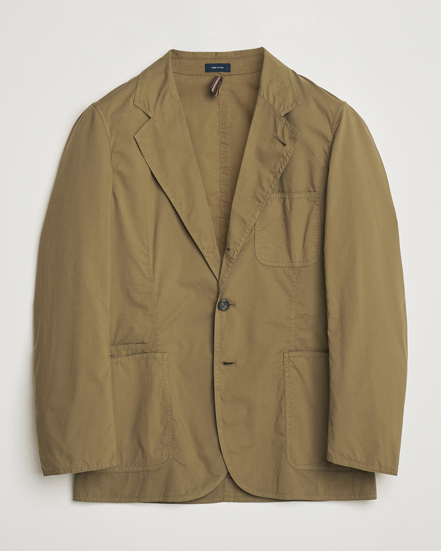 Herre | Dressjakker | Drake's | MKVIII Lightweight Double Games Blazer Olive