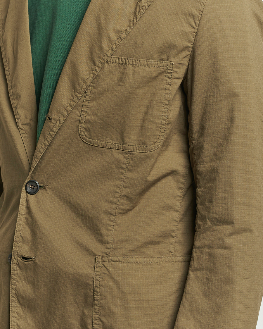 Herre | Dressjakker | Drake's | MKVIII Lightweight Double Games Blazer Olive