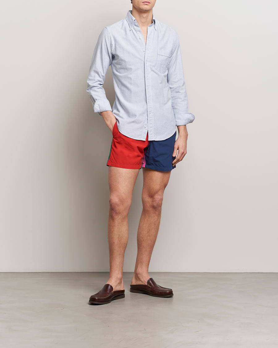 Herre | Badeshorts | Drake's | Colourblock Swimshorts Multi