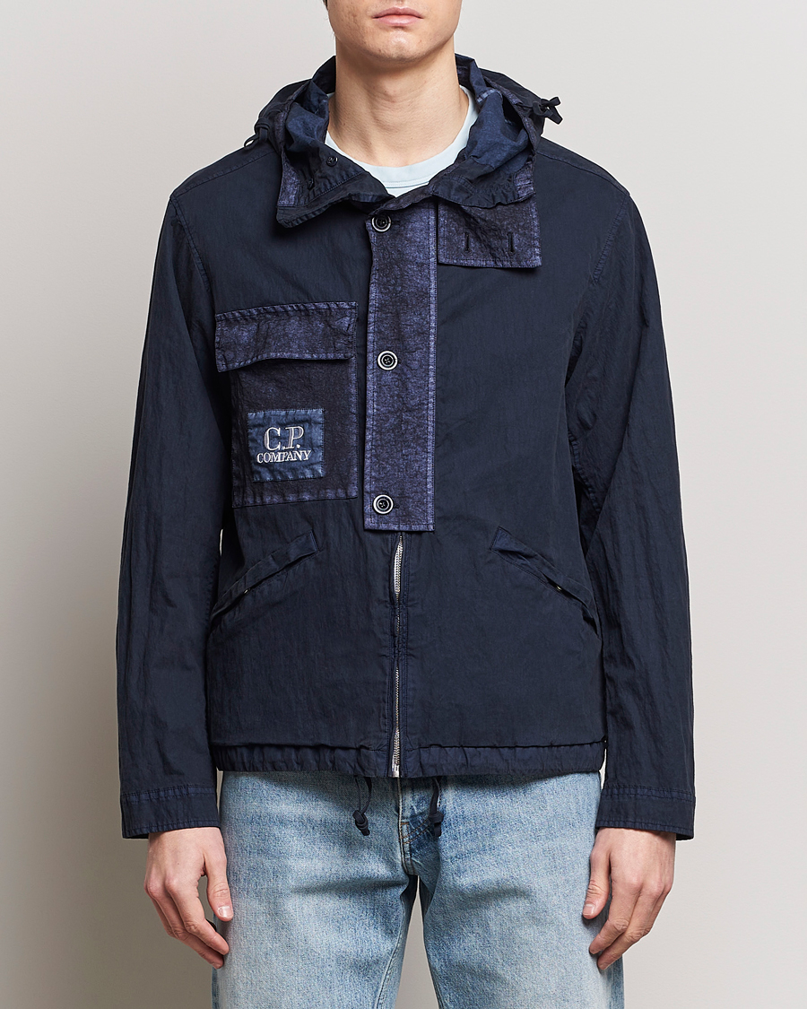 Herre | Vårjakker | C.P. Company | 50 Filli Gum Cotton/Nylon Jacket Navy