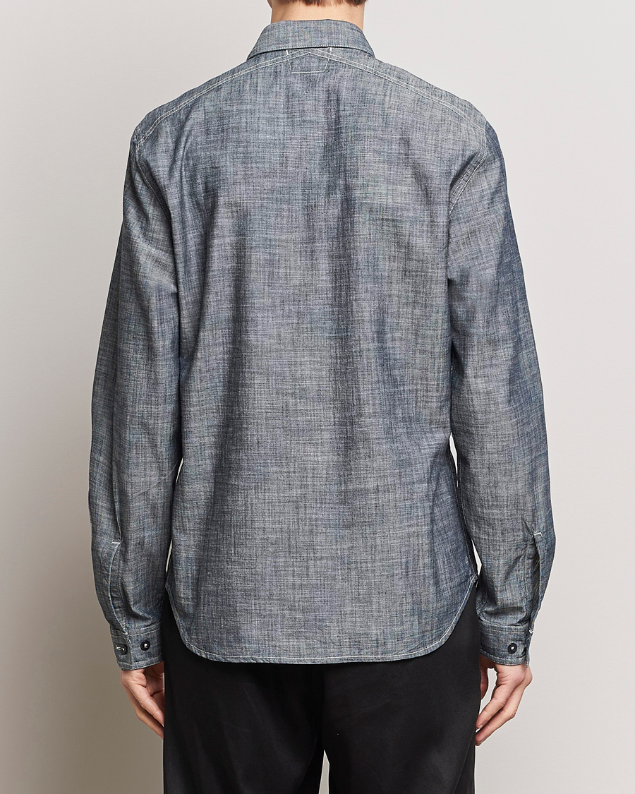 Herre | Skjorter | C.P. Company | Long Sleeve Chambray Denim Shirt Black