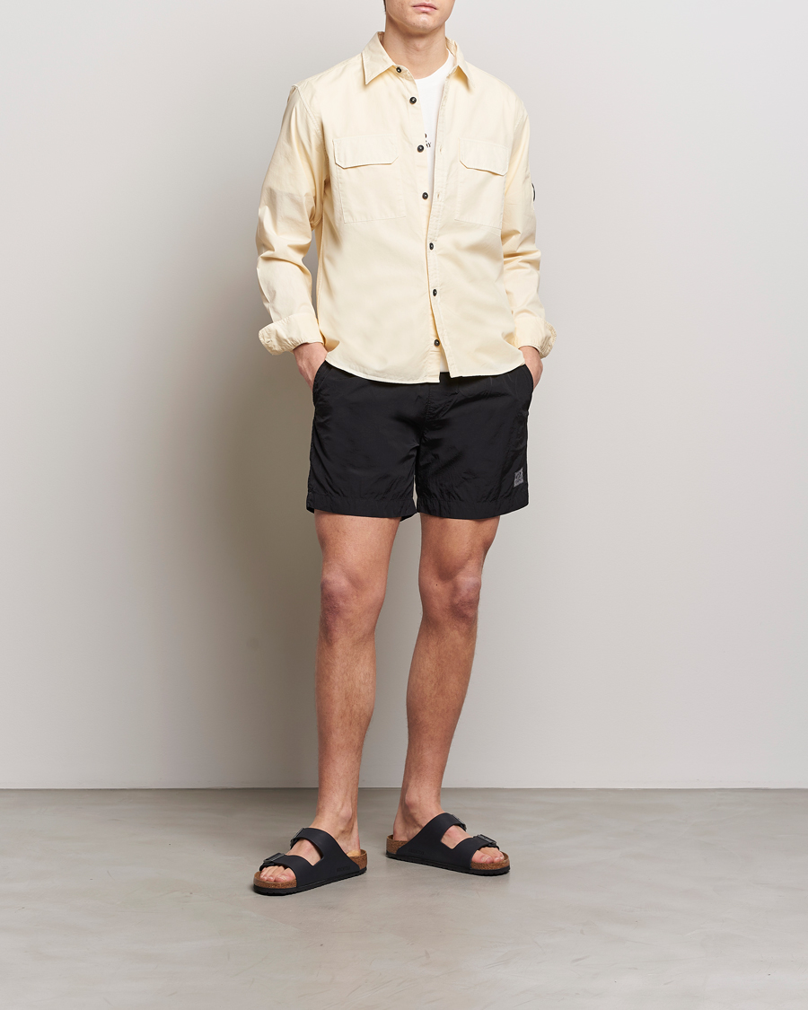 Herre | Skjorter | C.P. Company | Long Sleeve Gabardine Pocket Shirt Ecru