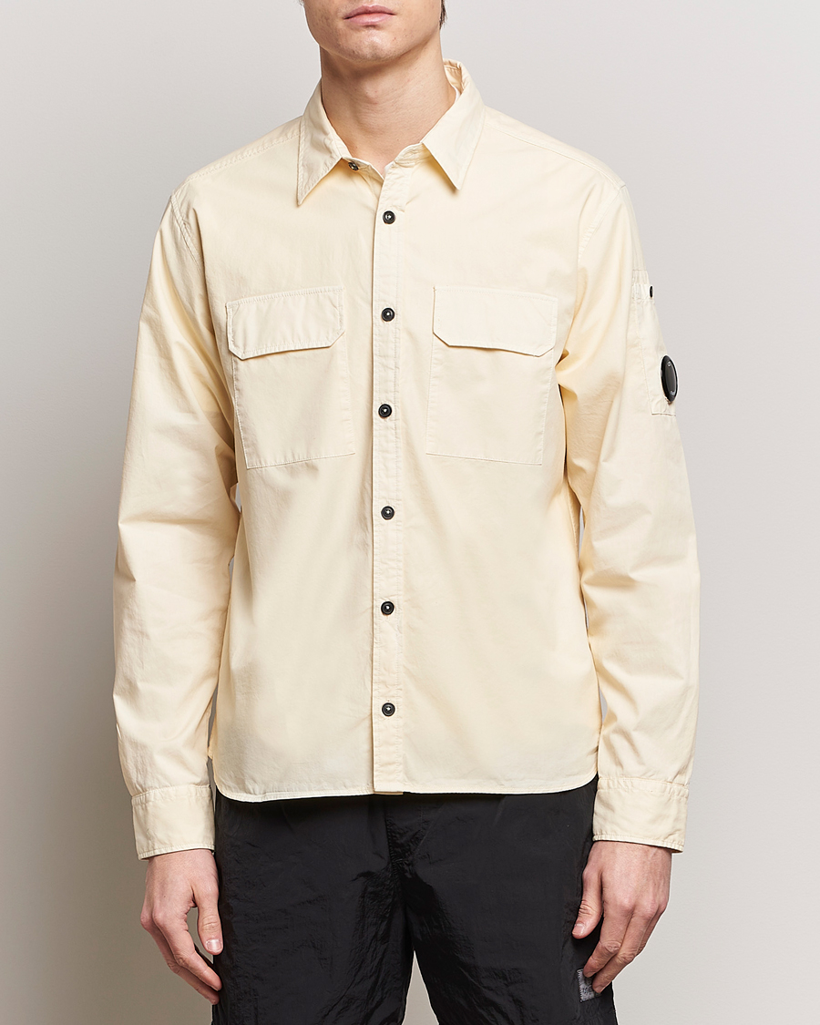 Herre | Avdelinger | C.P. Company | Long Sleeve Gabardine Pocket Shirt Ecru