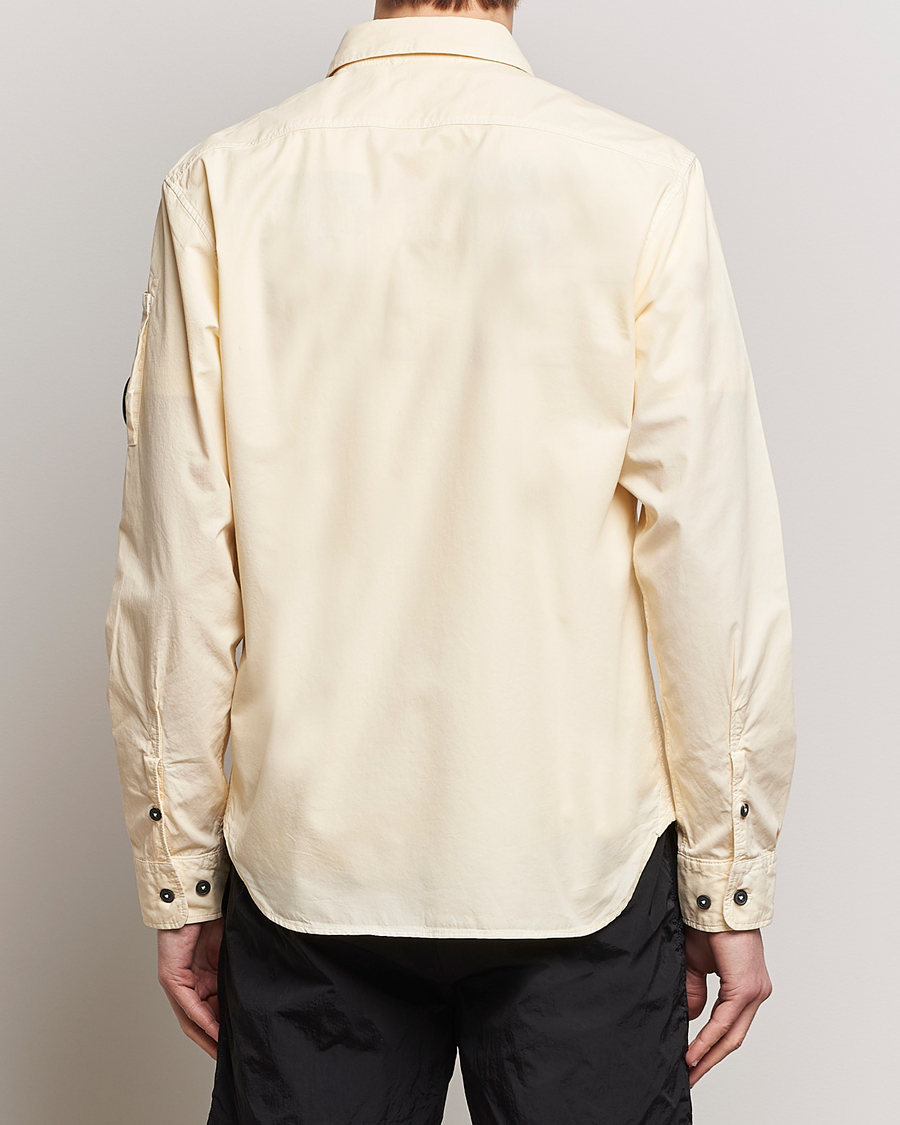 Herre | Skjorter | C.P. Company | Long Sleeve Gabardine Pocket Shirt Ecru
