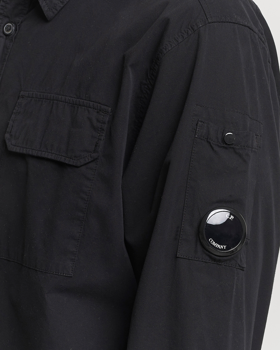 Herre | Skjorter | C.P. Company | Long Sleeve Gabardine Pocket Shirt Black