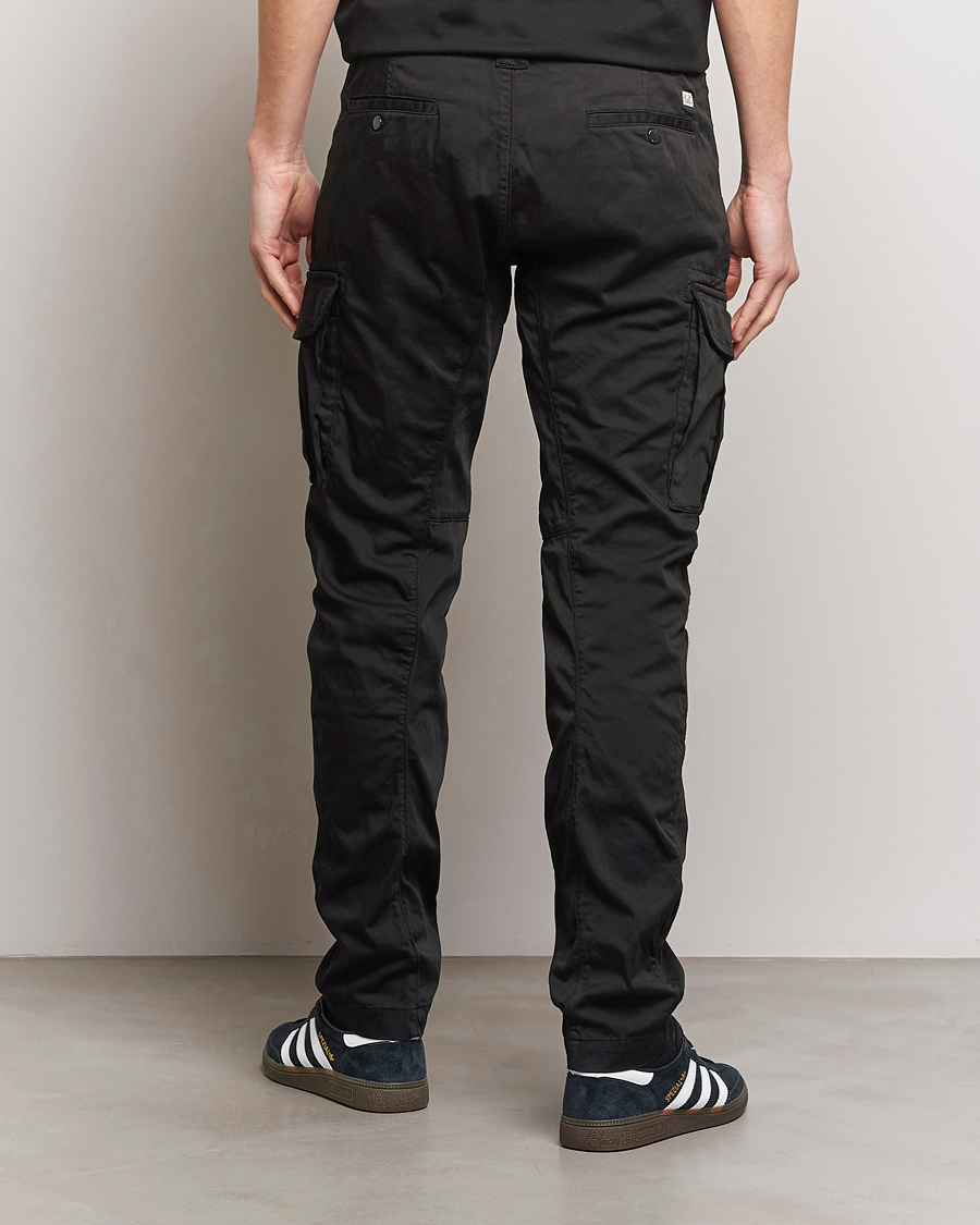Herre | Bukser | C.P. Company | Satin Stretch Cargo Pants Black