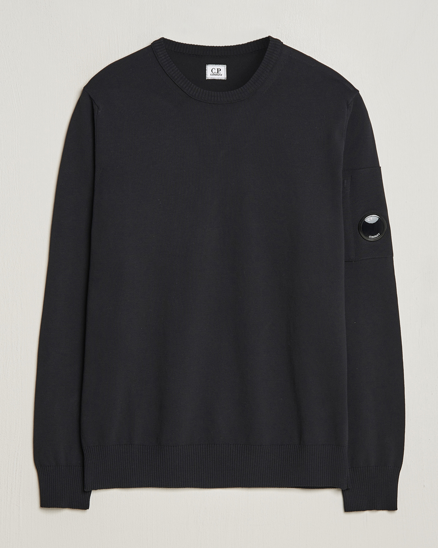 Herre | Gensere | C.P. Company | Old Dyed Cotton Crepe Crewneck Black