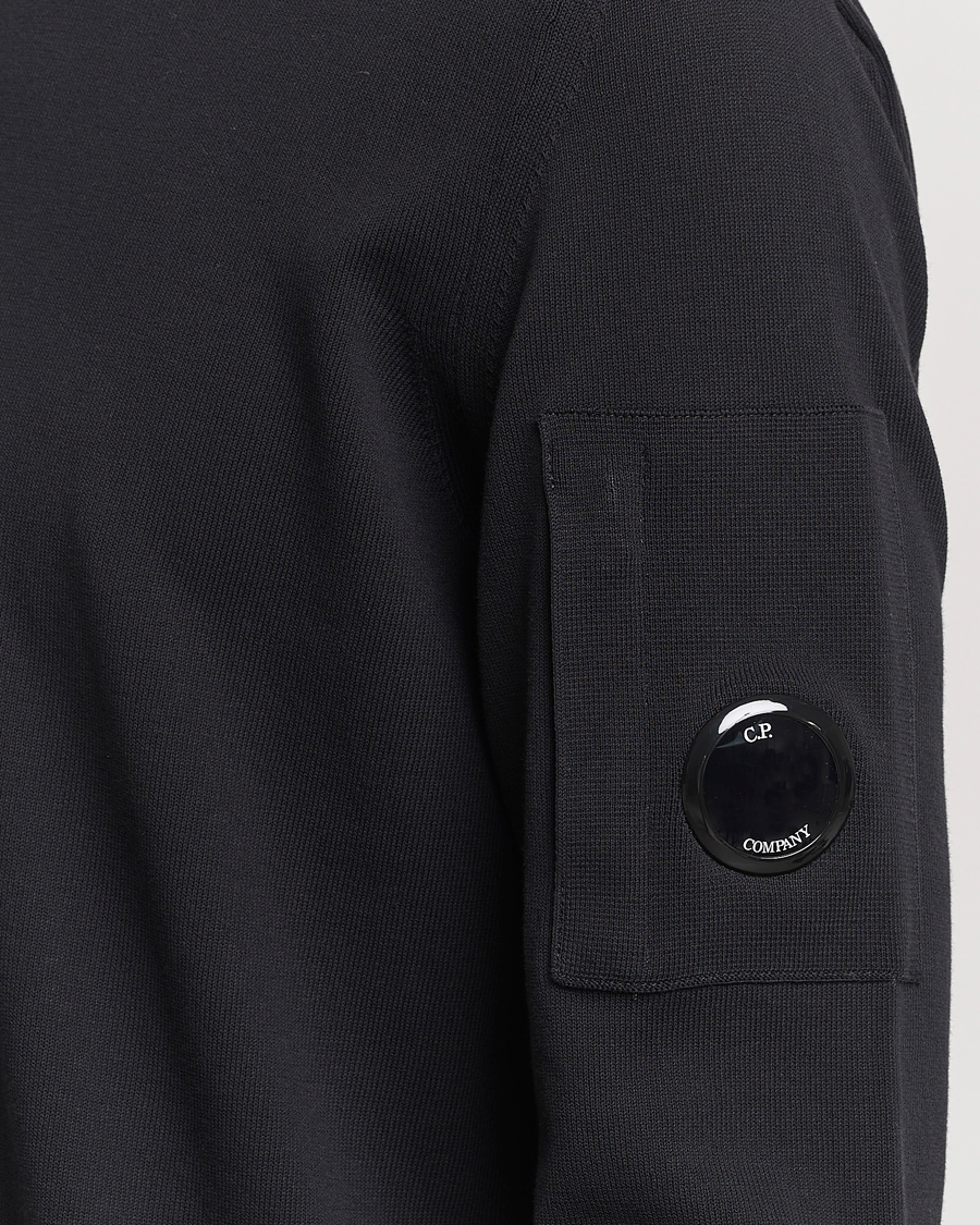 Herre | Gensere | C.P. Company | Old Dyed Cotton Crepe Crewneck Black
