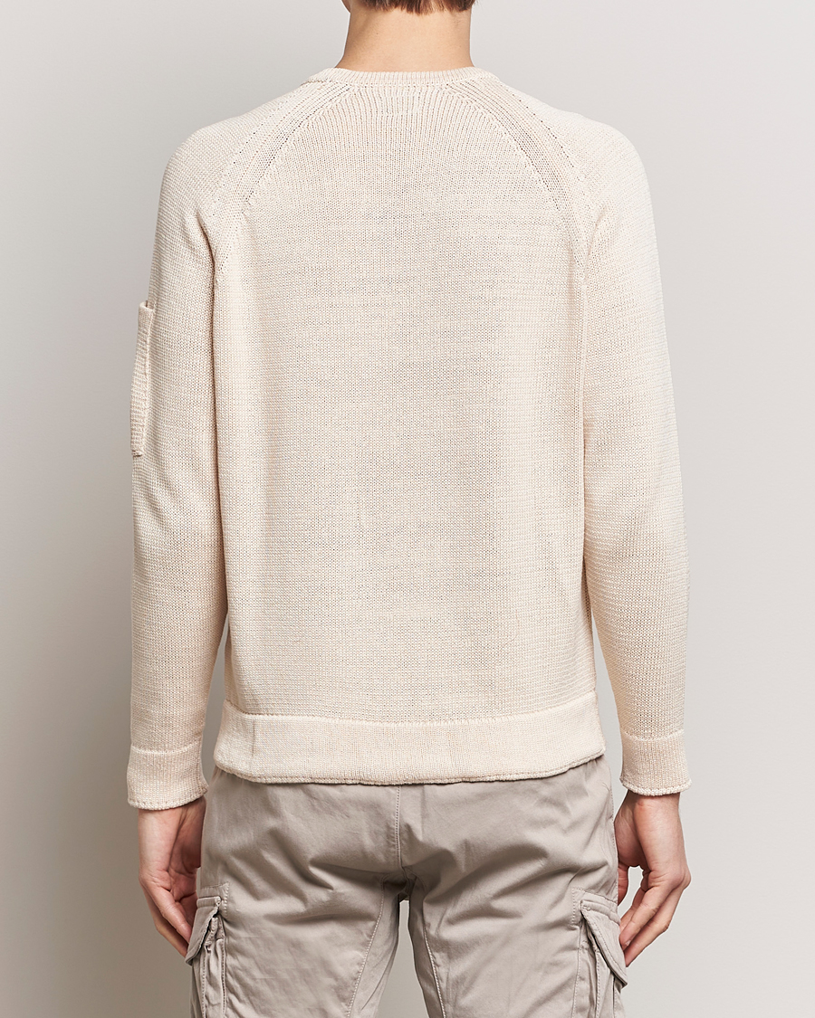 Herre | Gensere | C.P. Company | Compact Cotton Lens Crewneck Ecru