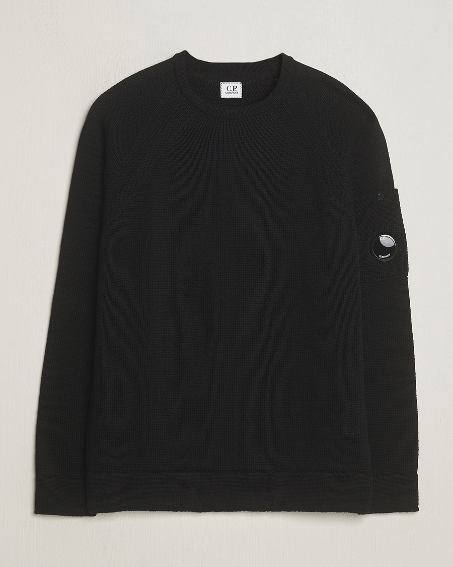 Herre | Gensere | C.P. Company | Compact Cotton Lens Crewneck Black