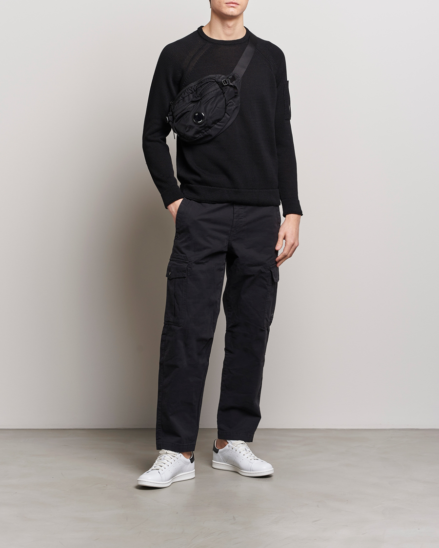 Herre | Gensere | C.P. Company | Compact Cotton Lens Crewneck Black