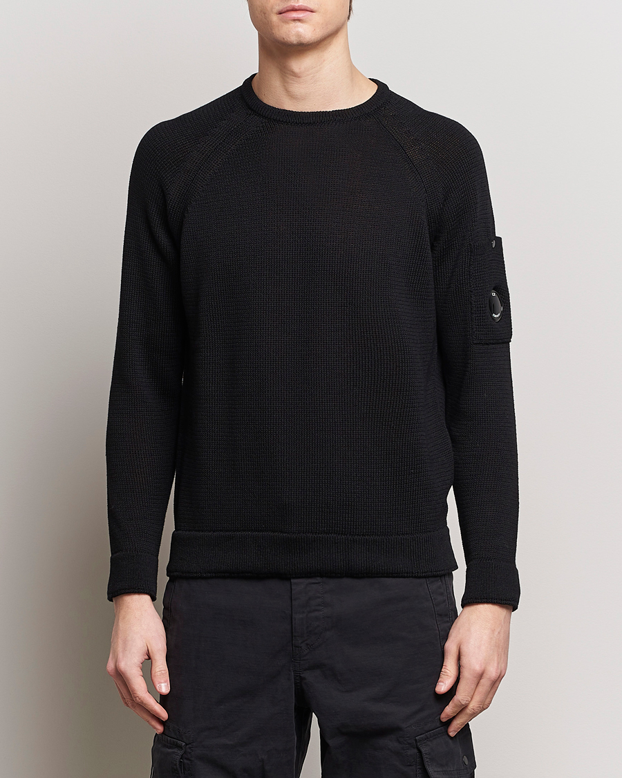 Herre | Avdelinger | C.P. Company | Compact Cotton Lens Crewneck Black