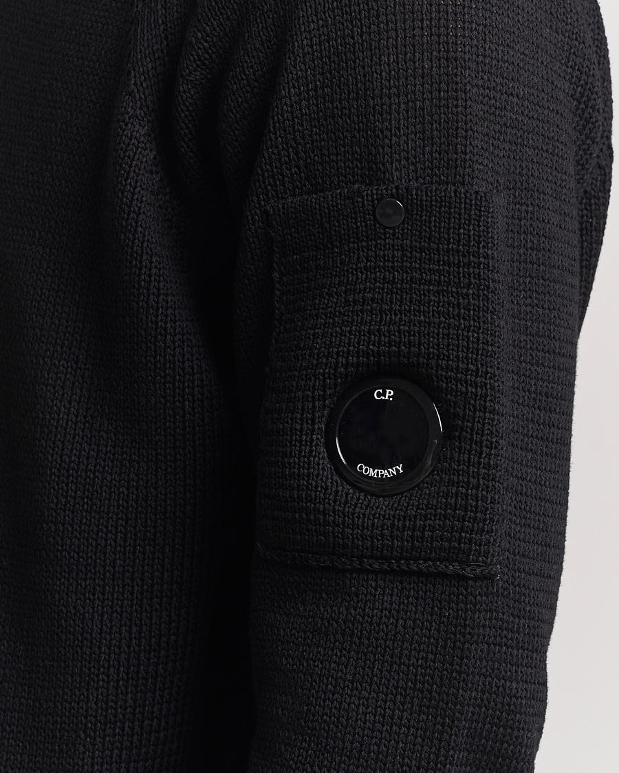 Herre | Gensere | C.P. Company | Compact Cotton Lens Crewneck Black
