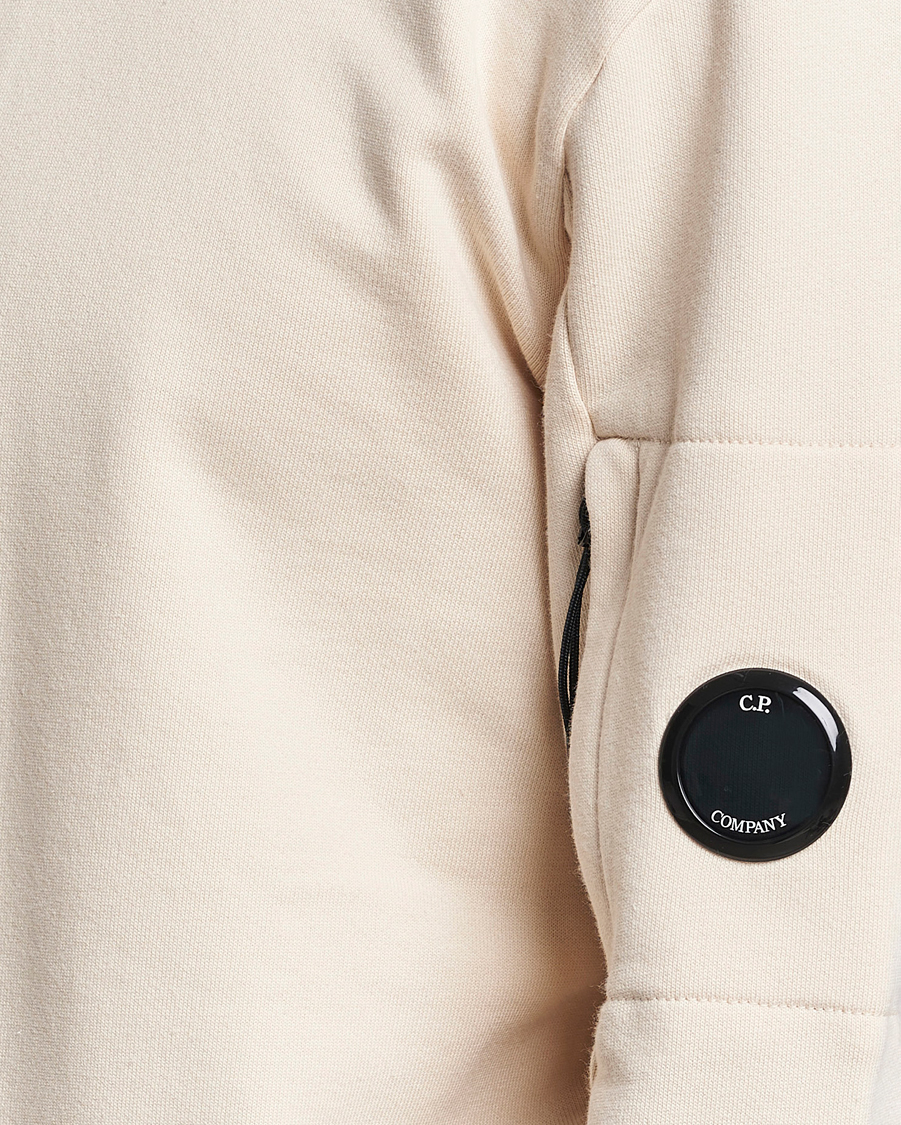 Herre | Gensere | C.P. Company | Diagonal Raised Fleece Lens Sweatshirt Ecru